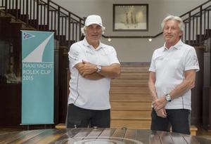 Brad Butterworth and Peter Ogden, tactician and owner/helmsman of JETHOU (GBR) - 2015 Maxi Yacht Rolex Cup photo copyright  Rolex / Carlo Borlenghi http://www.carloborlenghi.net taken at  and featuring the  class