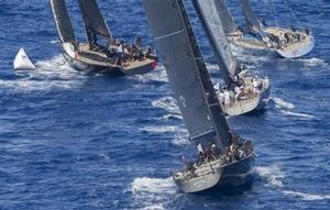 Tango G, Galma, J One and Ryokan 2, rounding the mark - 2015 Maxi Yacht Rolex Cup photo copyright  Rolex / Carlo Borlenghi http://www.carloborlenghi.net taken at  and featuring the  class