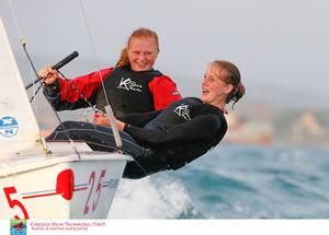 Snipe Worlds 2015 - Day 4 GBR Gibson-Gibson Having Fun photo copyright Matias Capizzano http://www.capizzano.com taken at  and featuring the  class
