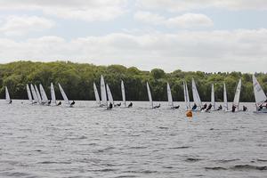 Tight racing as one fleet at Chelmarsh in May photo copyright Jennie Orton taken at  and featuring the  class