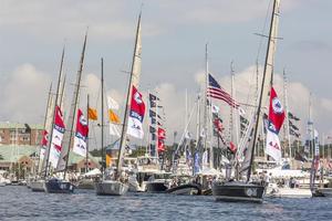 Parade of Nations on last race day - Rolex New York Yacht Club Invitational Cup 2015 photo copyright  Rolex/Daniel Forster http://www.regattanews.com taken at  and featuring the  class