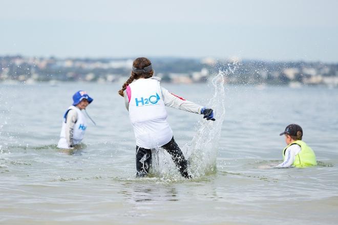 Cooling off - Yachting NSW Youth Championships 2015 © Robin Evans
