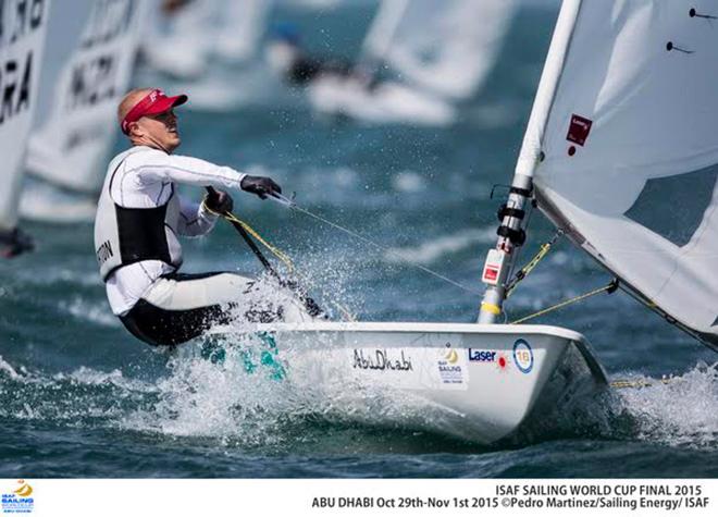 Tom Burton (NSW) – AST - 2015 ISAF Sailing World Cup Final - Abu Dhabi © Pedro Martinez / Sailing Energy / World Sailing