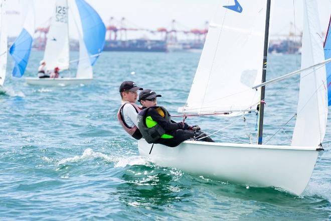RYCT Flying 11 sailors - Yachting NSW Youth Championships 2015 © Robin Evans