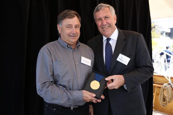 NSW Maritime Medal 2015 Winner Peter Hunter with The Hon. Duncan Gay, Minister for Roads, Maritime and Freight. - 2015  NSW Maritime Medal Awards © NSW Maritime