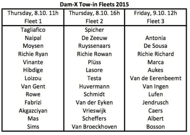 Tow-in fleets - 2015 DAM-X Brouwersdam © EFPT