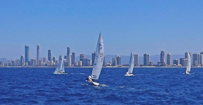 Terrific conditions – just enough breeze, loads of sunshine and the ‘bumps’ weren’t too big! - 2015 Etchells Queensland State Championship © Southport Yacht Club http://www.southportyachtclub.com.au