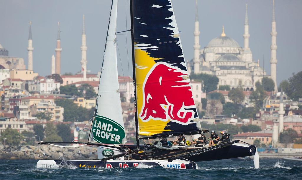 Act 7, Istanbul 2015 - Red Bull Sailing Team<br />
 © Lloyd Images/Extreme Sailing Series