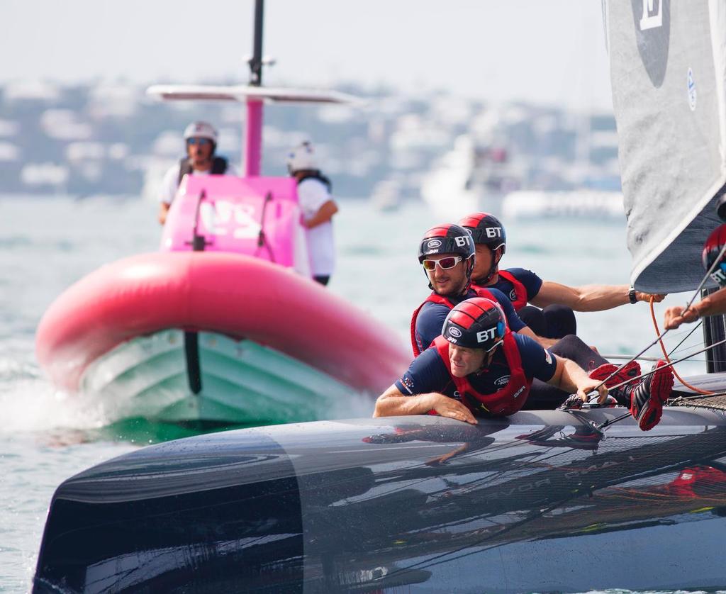 LVACWS Bermuda 2015. Umpires are pretty in pink. © Guy Nowell