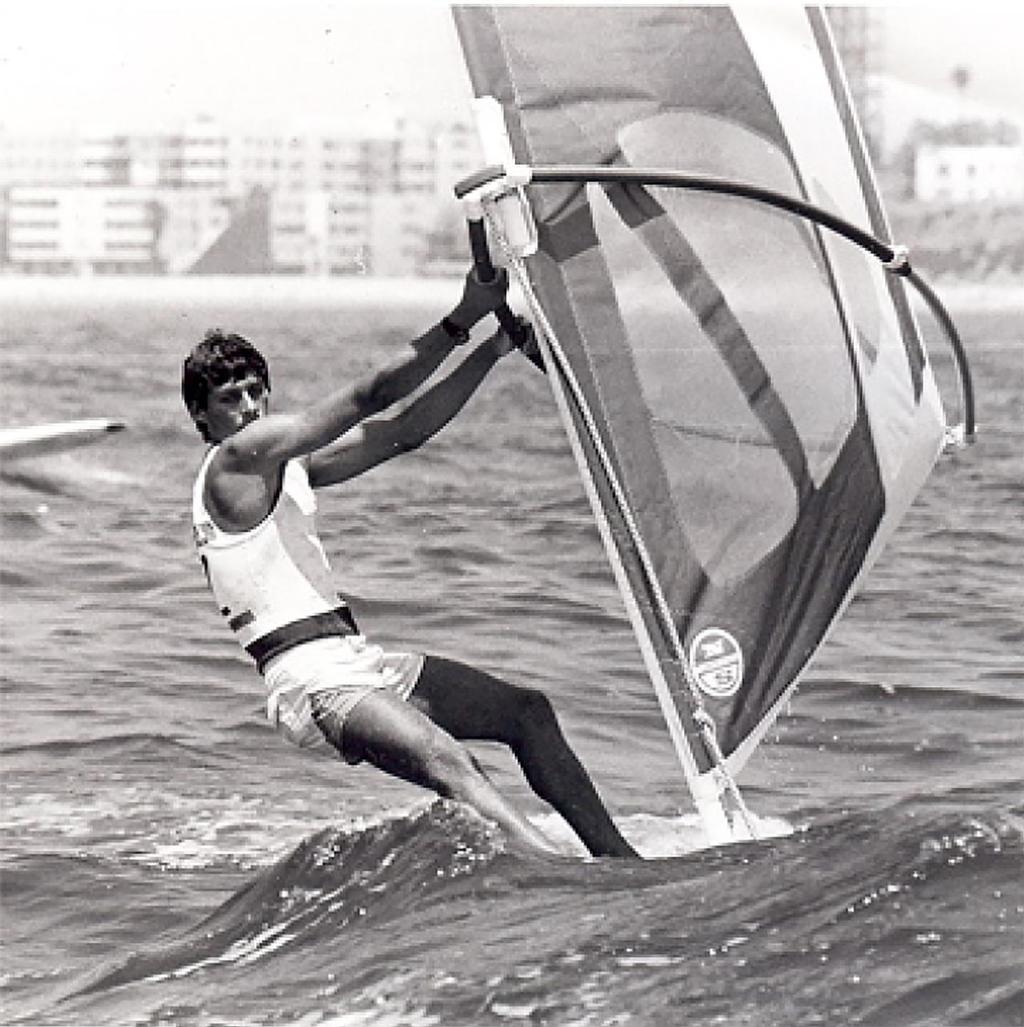 Bruce Kendall, Los Angeles Olympic Games 1984...on his way to bronze. © Bruce Kendall