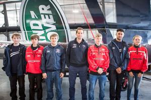The apprentices present the RIB to Land Rover BAR Team Principal, Ben Ainslie photo copyright Aquazoom/Ronan Topelberg taken at  and featuring the  class