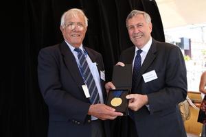 NSW Maritime Medal 2015 Winner Captain Tim Swales with The Hon. Duncan Gay, Minister for Roads, Maritime and Freight. - 2015  NSW Maritime Medal Awards photo copyright NSW Maritime taken at  and featuring the  class