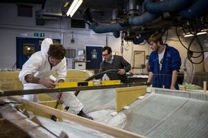 Southampton City College apprentices building the Docking RIBS photo copyright Aquazoom/Ronan Topelberg taken at  and featuring the  class