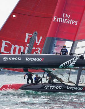 LVACWS Bermuda 2015. A brief moment of flying a hull. photo copyright Guy Nowell taken at  and featuring the  class