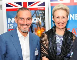 Clipper Race CEO William Ward and British High Commissioner Judith Macgregor - 2015-16 Clipper Round the World Yacht Race photo copyright Clipper Ventures taken at  and featuring the  class