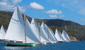 Couta start on Pittwater Wattle Cup photo copyright Bob Fowler taken at  and featuring the  class