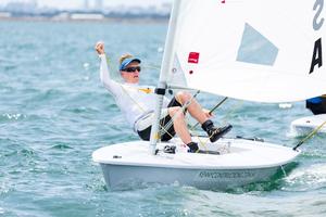 Finn Alexander Laser 4.7 winner - 2015 Yachting NSW Youth Championships photo copyright Robin Evans taken at  and featuring the  class