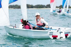 Wallis and Racape win Flying 11 division for RYCT - 2015 Yachting NSW Youth Championships photo copyright Robin Evans taken at  and featuring the  class