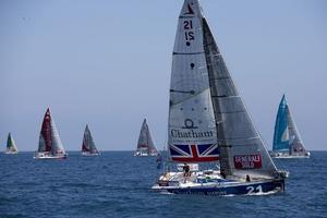 Chatham skipper Sam Matson inshore racing in Barcelona. photo copyright Alexis Courcoux taken at  and featuring the  class