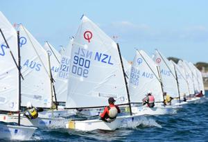 Optimist Nations Cup - 2015 ISAF Sailing World Cup Melbourne photo copyright ISAF  taken at  and featuring the  class