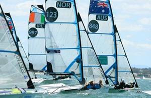 Optimist Nations Cup - 2015 ISAF Sailing World Cup Melbourne photo copyright Jeff Crow taken at  and featuring the  class