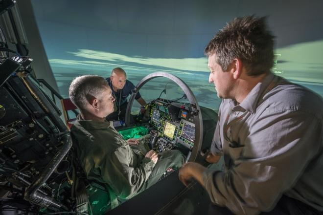 Typhoon, Simulator - An investigation with BAE Systems © Ray Troll