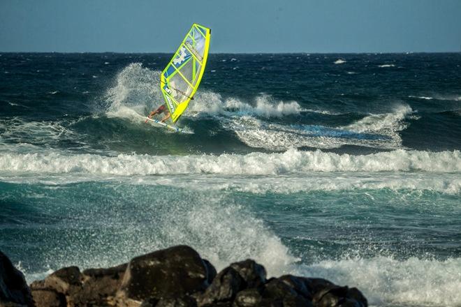 Pascal Hardy with a busy day in the water - 2015 NoveNove Maui Aloha Classic © American Windsurfing Tour / Sicrowther