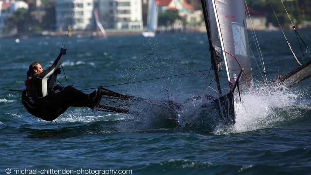 - 18ft Skiffs, Sydney Harbour, November 1, 2015 photo copyright Michael Chittenden  taken at  and featuring the  class