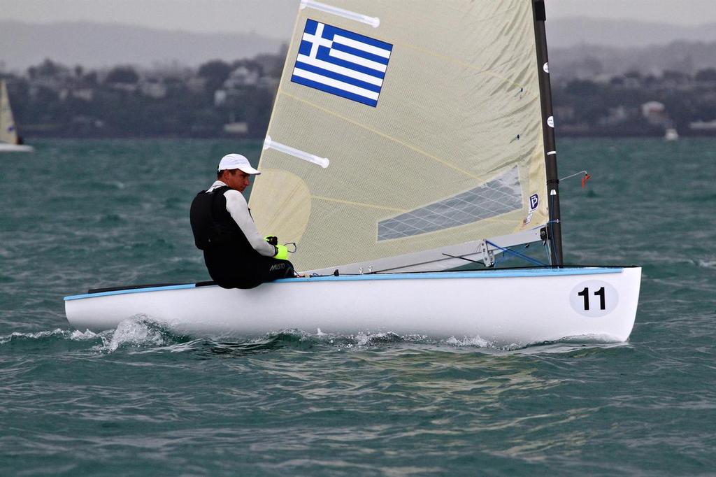Ioannis Mitakis (GRE) Race 3 - 2015 Finn Gold Cup photo copyright Richard Gladwell www.photosport.co.nz taken at  and featuring the  class