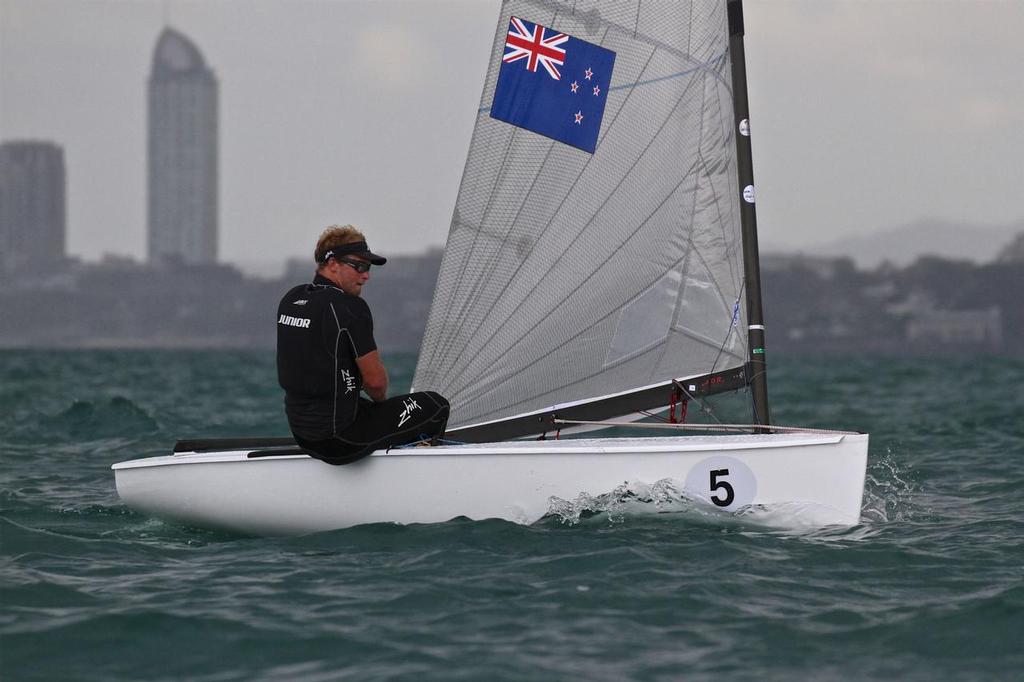 Josh Junior (NZL) Race 3 - 2015 Finn Gold Cup photo copyright Richard Gladwell www.photosport.co.nz taken at  and featuring the  class