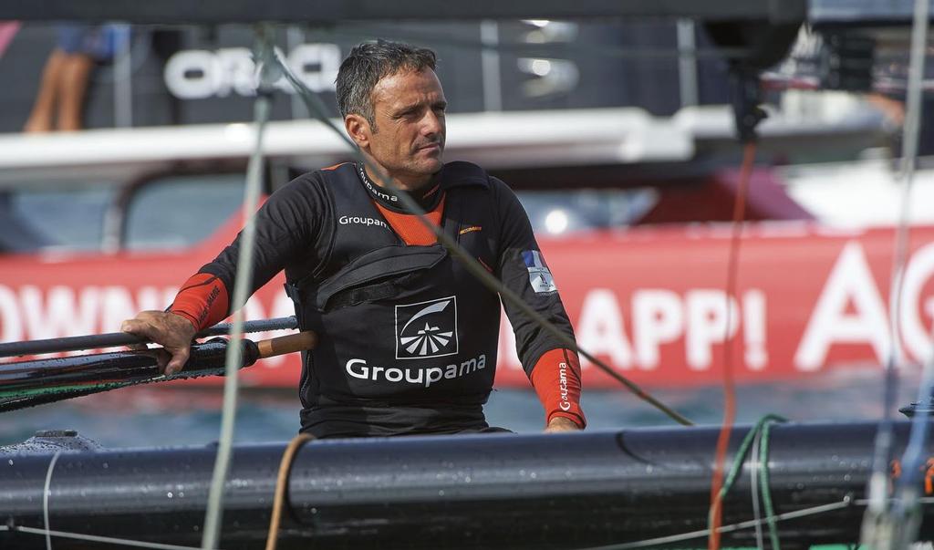 Louis Vuitton America&rsquo;s Cup World Series Bermuda, Groupama Team France , skipper Franck Cammas. photo copyright SW taken at  and featuring the  class