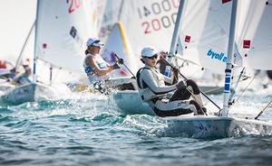 Lijia Xu (CHN)  - 2015 World Laser Radial Women's Championship photo copyright Oman Sail taken at  and featuring the  class