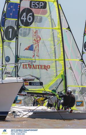 2015 49er and 49er FX World Championship - Final day action photo copyright Berni Gerz taken at  and featuring the  class