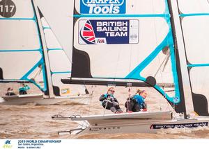 Charlotte Dobson and Sophie Ainsworth - 2015 49er and 49erFX World Championships photo copyright Berni Grez taken at  and featuring the  class