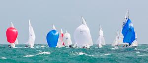 Fleet in action - 2015 Etchells World Championships photo copyright 2015 Etchells Worlds / Guy Nowell taken at  and featuring the  class