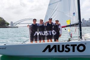 Musto International Youth Match Racing Champions, Price, Jones, Hubbard and Robinson photo copyright Andrea Francolini taken at  and featuring the  class