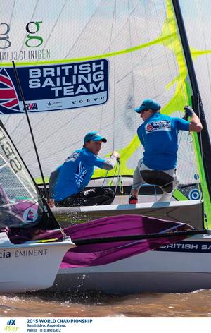 John Pink and Stuart Bithell - 2015 49er and 49erFX World Championships photo copyright Berni Grez taken at  and featuring the  class