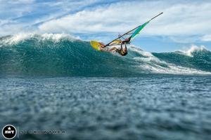 Duncan Coombs making use of some Goya gear - 2015 NoveNove Maui Aloha Classic photo copyright American Windsurfing Tour / Sicrowther taken at  and featuring the  class