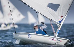  2015 Laser Women's Radial World Championship - Day 2 of racing - Viktorija Andrulyte (LTU) photo copyright Mark Lloyd http://www.lloyd-images.com taken at  and featuring the  class