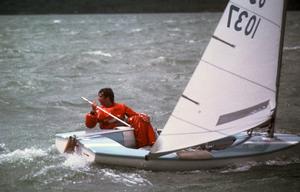 John Bertrand (USA), runner-up at the 1980 Finn Gold Cup in Takapuna and now back as a coach photo copyright Peter Montgomery taken at  and featuring the  class