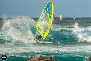 A windy day for high flying amateurs - 2015 NoveNove Maui Aloha Classic photo copyright American Windsurfing Tour / Sicrowther taken at  and featuring the  class