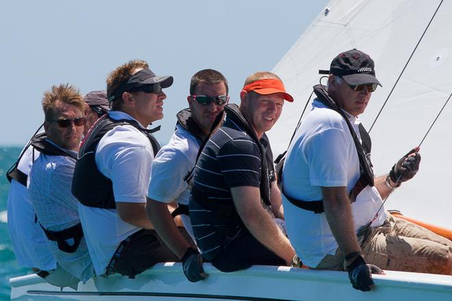 Mal Hart's (Hart Marine) Jocelyn - joint leader with Wagtail after the first two races. - 2015 Couta Boat Australian Championship ©  Alex McKinnon Photography http://www.alexmckinnonphotography.com