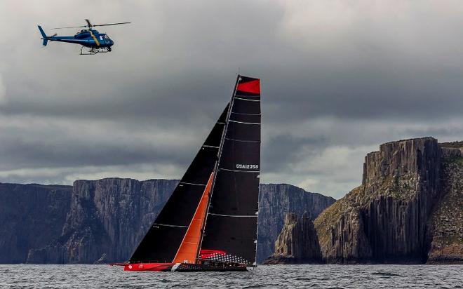 The Derwent River is throwing Comanche her final challenge in a race packed with adversity. - 2015 Rolex Sydney Hobart Yacht Race © Rolex / StudioBorlenghi / Stefano Gattini