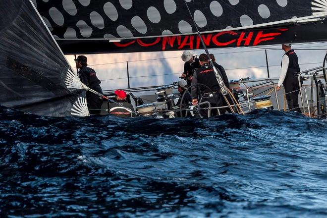 Final procedures onboard Comanche (USA) before crossing the finish line in Hobart - 2015 Rolex Sydney Hobart Yacht Race © Rolex / StudioBorlenghi / Stefano Gattini
