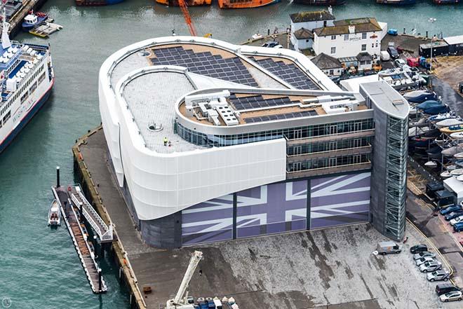 The Land Rover BAR team base, Portsmouth - the Brits are calling for more stability in the America’s Cup, so home bases don’t have just a single Cup cycle use ©  Harry KH / Land Rover BAR