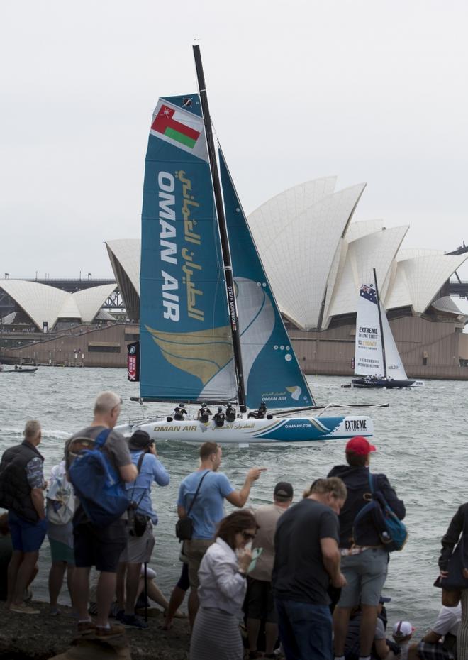 Day four - Oman Air skippered by Stevie Morrison (GBR) - 2015 Extreme Sailing Series © Lloyd Images