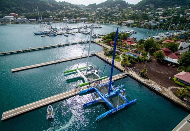 The two MOD70s, Phaedo3 and Ms Barbados/Concise 10 docked side by side in Camper and Nicholsons Port Louis Marina, Grenada  © RORC/Arthur Daniel