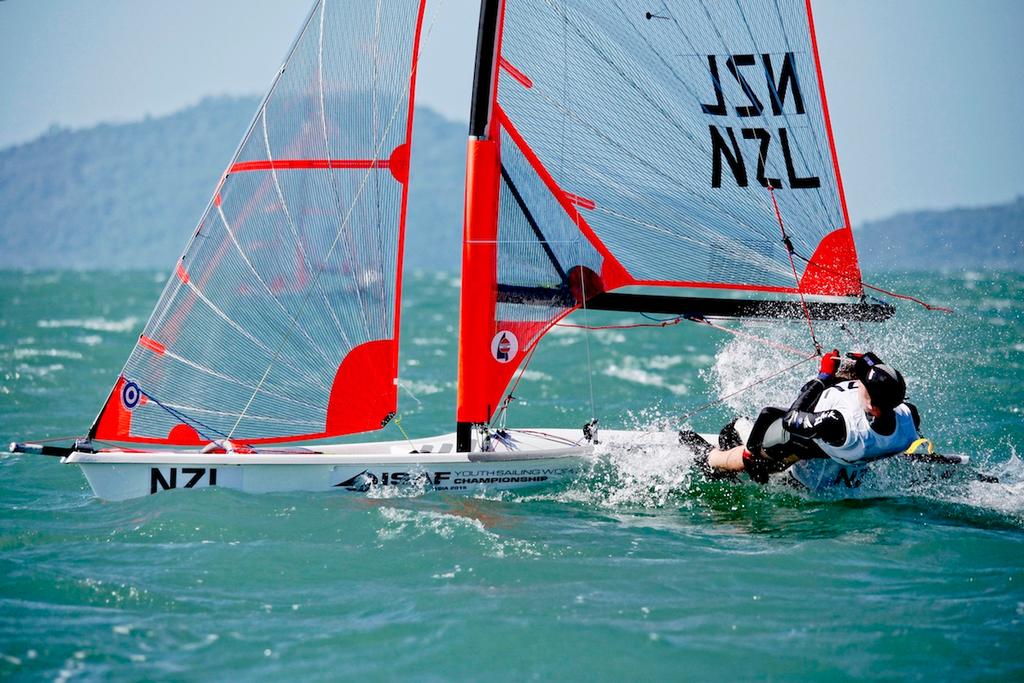 NZL 29er crew - Day2, 2015 Youth Sailing World Championships, 
Langkawi, Malaysia photo copyright Christophe Launay taken at  and featuring the  class