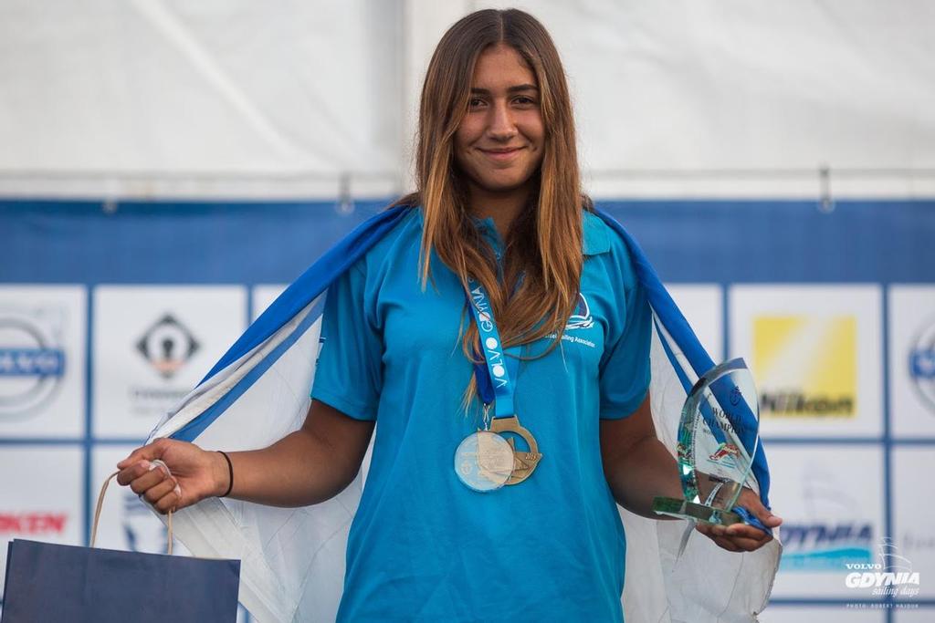 Israel's Noy Drihan Double World Womens Youth Champion U-19 and U-17 fleets - 2015 RS:X Class Youth World Championships, Gdynia, Poland photo copyright RS:X class.com http://www.rsxclass.com taken at  and featuring the  class