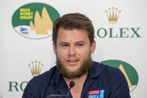 Gavin Reid, crew member of Clipper group 2015 Rolex Sydney to Hobart press conference with the international participants - Sydney photo copyright Andrea Francolini taken at  and featuring the  class